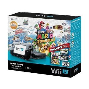 Nintendo Wii U 32GB Deluxe Bundle with Super Mario 3D World and Nintendoland 