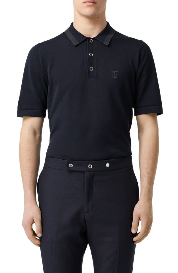 Snap Short Sleeve Jersey Polo