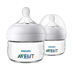 Philips Avent Natural Baby Bottle, Clear, 2oz, 2pk