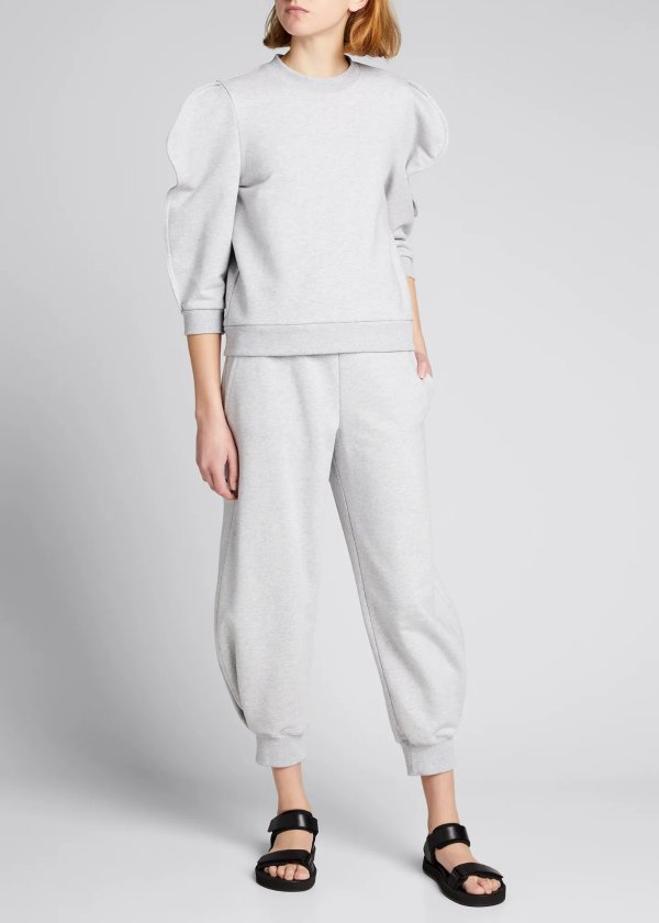 Sculpted Cropped Sweatpants