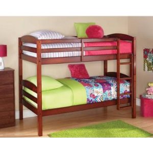 Mainstays Twin over Twin Wood Bunk Bed