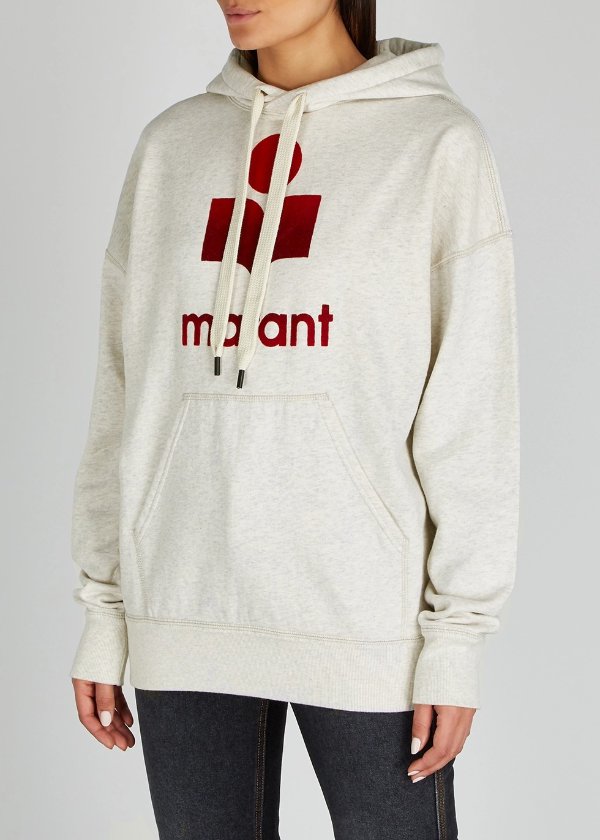 Mansel logo hooded jersey sweatshirt