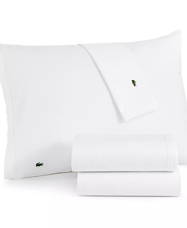 Solid 4-pc Sheet Sets, Cotton Percale