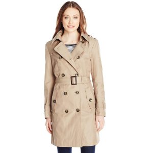London Fog Women's Double Breasted Trench Coat