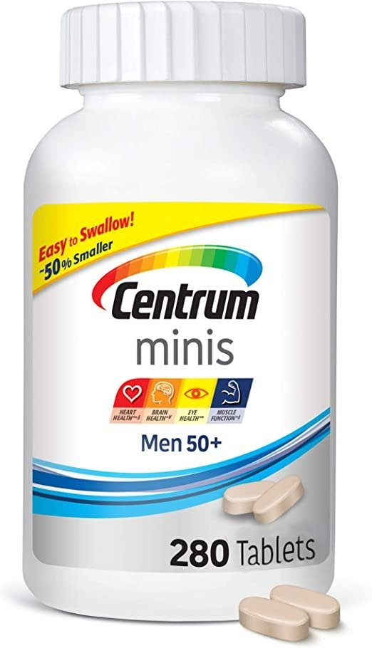 Minis 男士50+多种维生素/多种矿物质补充剂片剂，280片