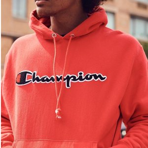 champion men's graphic powerblend fleece hood