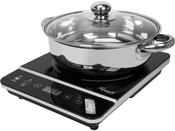 RHAI-13001. 1800-Watt Induction Cooker Cooktop with Stainless Steel Pot