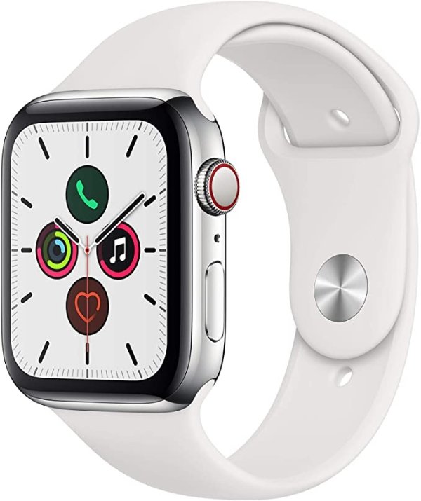 Apple Watch Series 5 白色 (GPS + Cellular, 44mm) 