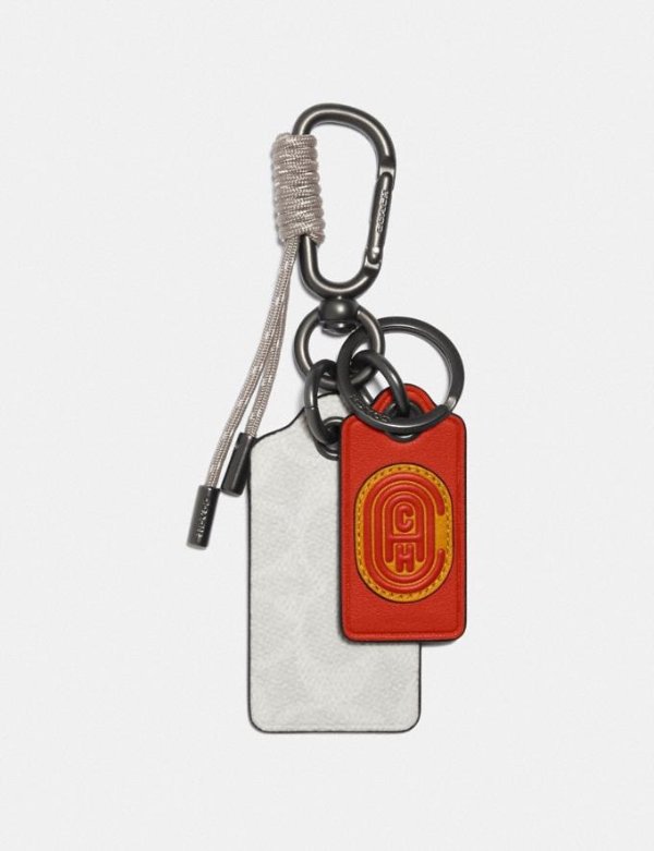 Key Fob in Signature Canvas With Coach Patch