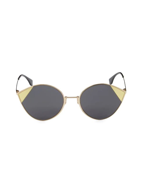 60MM Metal Cat Eye Sunglasses