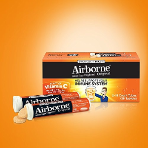 Airborne Very Berry Effervescent Tablets, 36 count - 1000mg of Vitamin C