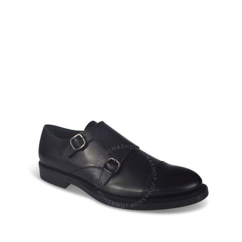Tods Men's Black Leather Monk Strap Shoes