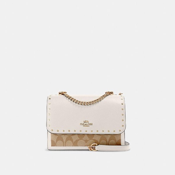 Klare Crossbody in Signature Canvas With Rivets