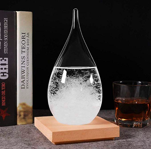 MelysUS Storm Glass Weather Stations Water Drop Weather Predictor Creative Forecast Bottle Nordic Style Decorative Weather Glass Decorative Centerpiece for Home Office