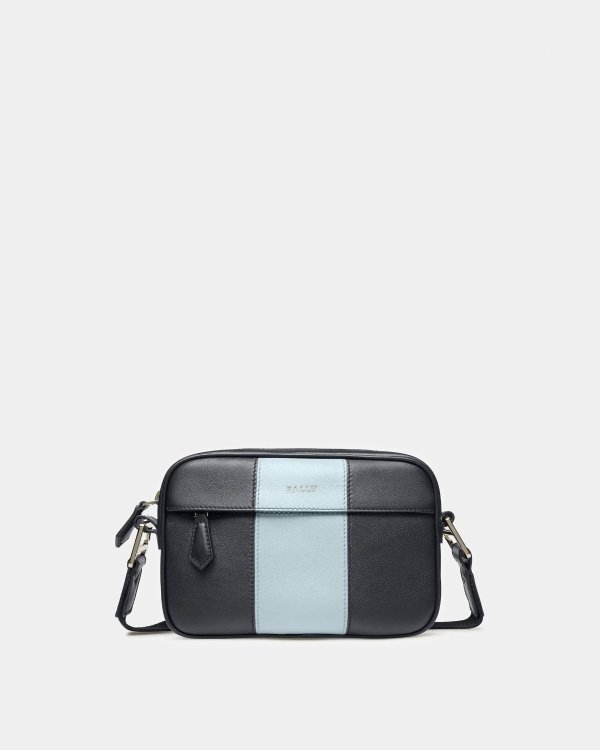 Hal Leather Crossbody In Midnight Blue And Light Blue