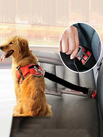 1pc Solid Pet Car Safety Belt