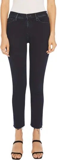 The Dazzler Mid Rise Ankle Fray Jeans