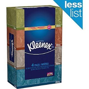 Kleenex® 面巾纸, 2层, 4盒装