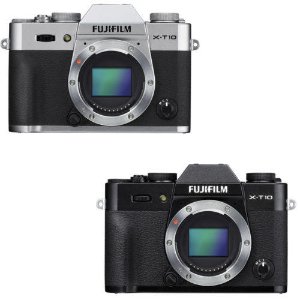 Fujifilm X-T10 Mirrorless Digital Camera (Black or Silver)