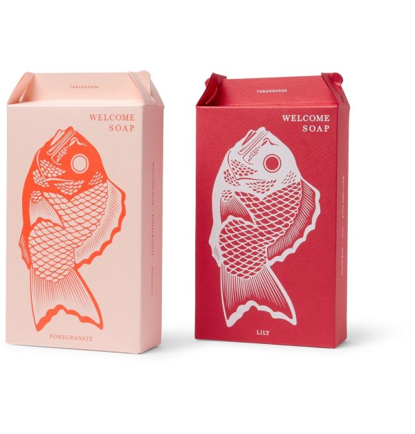 Two-Pack Fish-Shaped Scented Soap, 345g