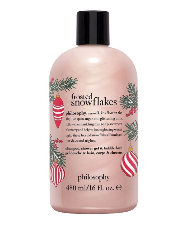 | Snowflakes 16-Oz. Shampoo, Shower Gel & Bubble Bath