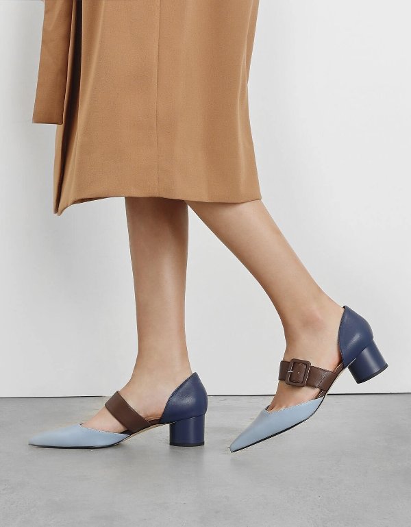 Blue Mary Janes Buckle Pumps | CHARLES & KEITH