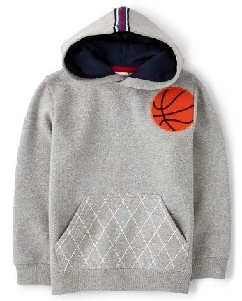 Boys Long Sleeve Embroidered Basketball Fleece Hoodie - Future MVP | Gymboree - H/T SMOKE