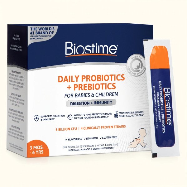 Probiotic Powder for Babies & Kids with HMO Prebiotic | Biostime - #1 Children's Brand
