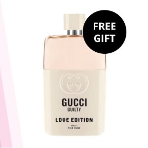 Gucci 古驰限时送香水+包，情人节送繁花、罪爱、竹韵香水！