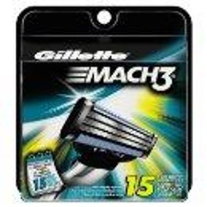 Gillette Mach3 Base Cartridges 15 Count 