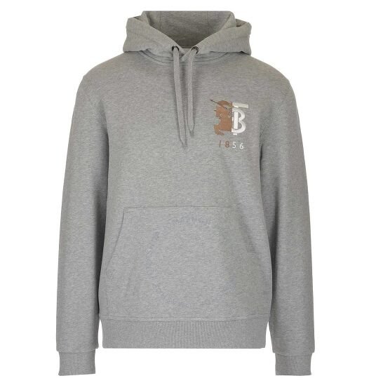 Men's Monogram and Equestrian Knight Embroidery Hoodie