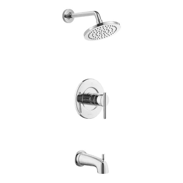 Dorind Single-Handle 1-Spray Tub and Shower Faucet in Chrome (Valve Included)