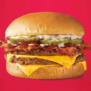 Sonic Drive-In Bacon on Bacon Quarter Pound Double Cheeseburger Half Price