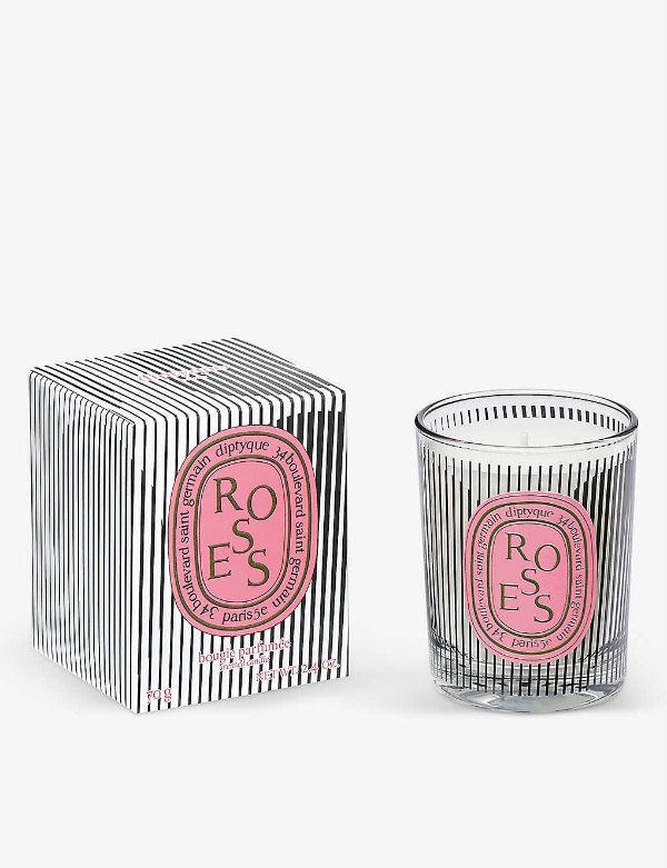 Graphic Collection Limited Edition Roses mini scented candle 70g
