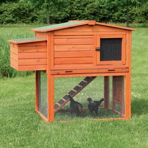 Natura Chicken Coop with Outdoor Run, 41" L X 31" W X 42" H | Petco