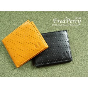 Fred Perry Perforated 男款真皮钱包 黑色