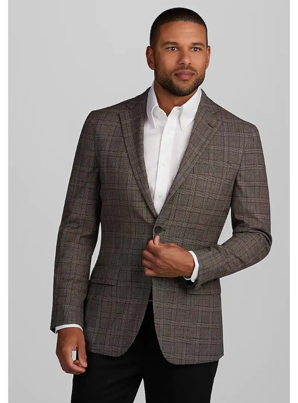 Travel Tech Slim Fit Plaid Sportcoat CLEARANCE - All Clearance | Jos A Bank