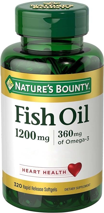 Omega-3 Fish Oil, Heart Health, 1200 mg, 320 Rapid Release Softgels