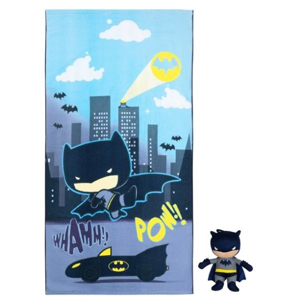 蝙蝠侠 儿童大浴巾+玩偶套装