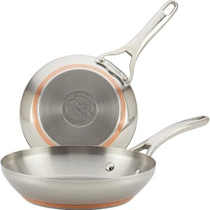 Anolon Nouvelle Stainless Stainless Steel Frying Pan Set