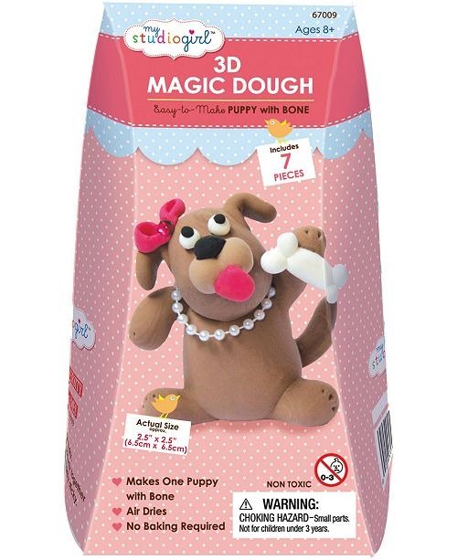 3D Magic Dough - Puppy with Bone
