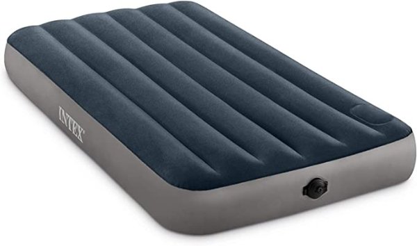 Dura-Beam Standard Series Single-High Airbed with Two-Step Pump, Green, Twin