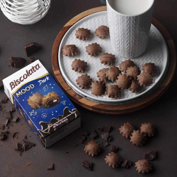 Biscolata 黑巧克力夹心小星星酥脆饼干 12小盒