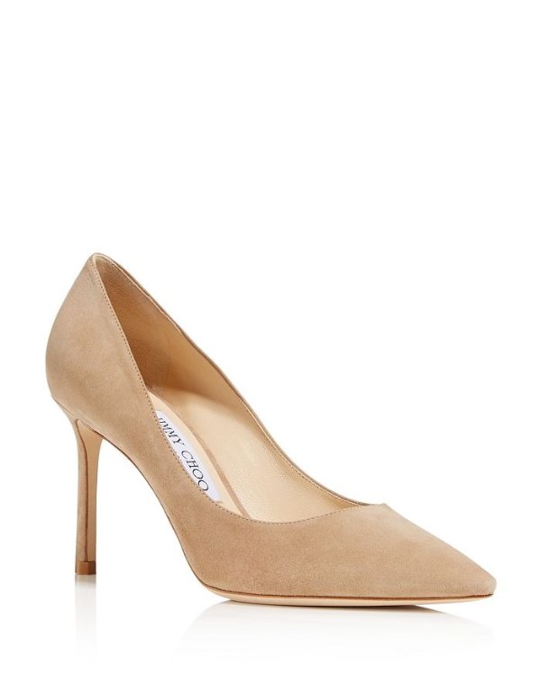 Women's Romy 85 Pointed-Toe Pumps