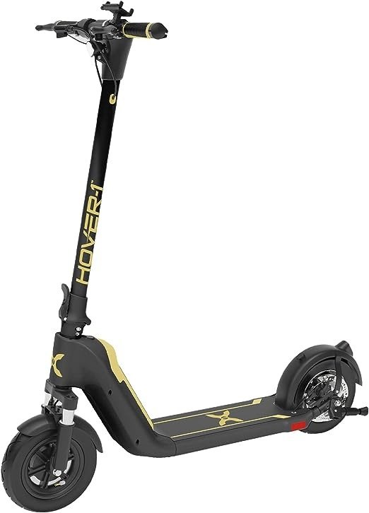 -1 Helios Electric Folding Scooter, 18 MPH Top Speed, 24 Mile Range, 500 Watts Max Power, 10” Pneumatic Tires, Rear Disc Brakes, and Dual Front Suspension