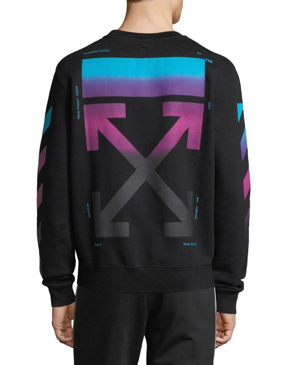 Men's Diagonal-Gradient Pullover Sweater