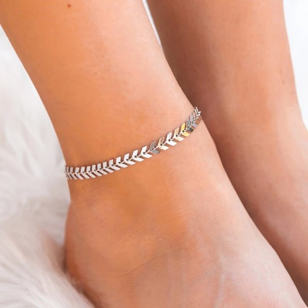 Chevron Chain Anklet - Pura Vida Bracelets