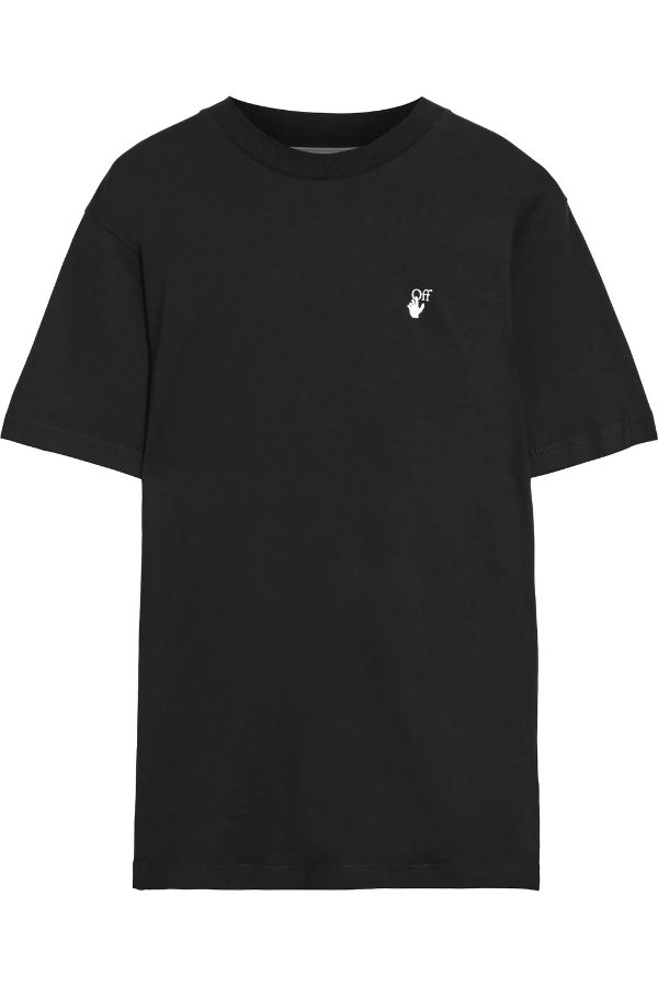 Flock Arrow printed cotton-jersey T-shirt