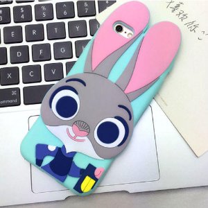 Disney Animal Zootopia Judy Rabbit Silicone Soft Case For iPhone Samsung Galaxy