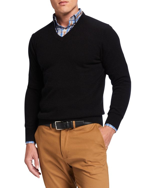 Men's Cloud Cashmere V-Neck Sweater